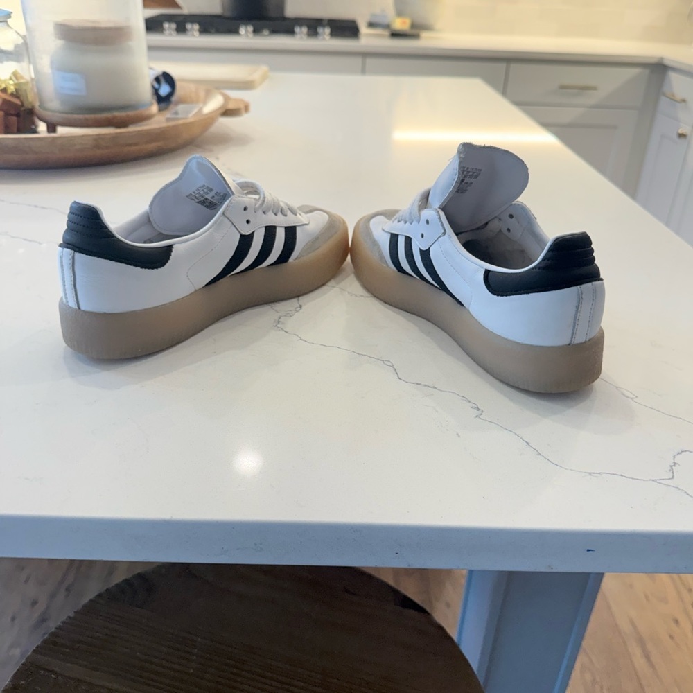adidas Samba Classic White Black Gum Athletic Shoes - Picture 5 of 5